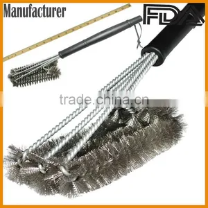 Food Grade Stainless Steel Cleaning Grill Bbq Brush thumbnail-4