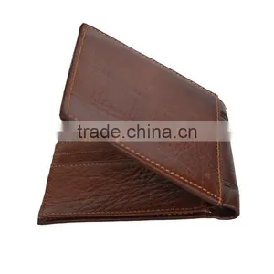 Minimal Leather Wallet Personalized Wallet RFID Blocking Leather With Card Holder Bussiness thumbnail-1