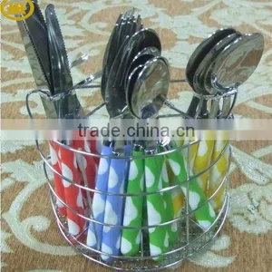 24PCS Multiculour Cutlery Set thumbnail-1