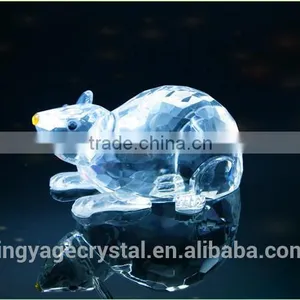 Latest Clear White Crystal Mouse Model Gift Craft thumbnail-1