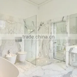 High Quality Heat Resistance Natural Stone White Marble Tile With Promotional Price thumbnail-1