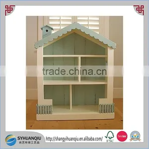 2015 Wholesale Wooden Colorful and House Shape Wood Wall Home Decoration Shelf thumbnail-1