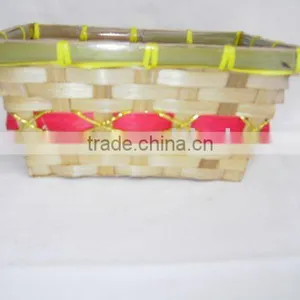 Rectangular Xmas Bamboo Flower Tray thumbnail-1