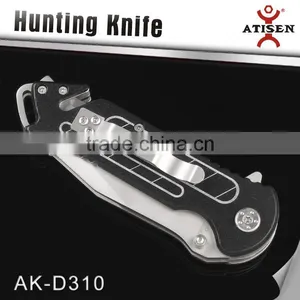 Unique Design Folding Hunting Knife 2 Blade With Aluminium Oxide Handle Outdoor EDC Tools thumbnail-4