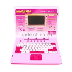 English & Spanish Interactive Kids Laptop Learning Machine/ Study Machine/ Educational Toys With Light & Voice thumbnail-2