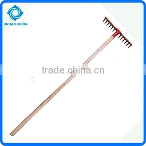 14 Teeth Rake Steel Rake Wooden Handle Steel Rake thumbnail-1