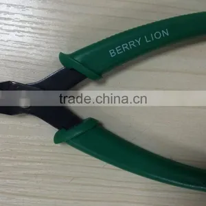BERRYLION Tool Mini Type 5'' Wire Flush Cutting Pliers With Plastic Handle thumbnail-2