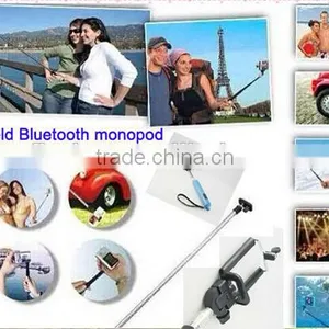 2014 Hot Sale Monopod Selfie Stick.extendable Hand Held Monopod.bluetooth Monopod for Iphone thumbnail-1