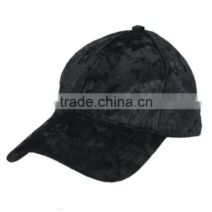 Blank Fake Velvet Baseball Cap Custom Hats And Caps thumbnail-5