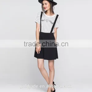 Fashion Style Suspender Skirt Black Mini Skirt Ladies Short Skirt Designs thumbnail-2