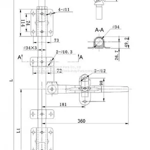 Forged Iron Shipping Dry Container Door Hardware thumbnail-3