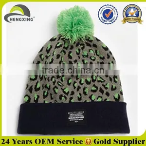Custom Embroidery Winter Promotion Cashmere Knit Hat thumbnail-3