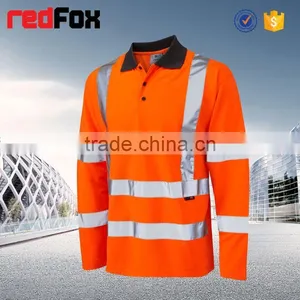 T-shirt With Aztec Print Short Sleeve Reflective Safety T-shirt for Worker Safety Yellow T-shirt thumbnail-3