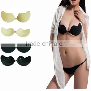 Deep v Bra,invisible Strapless Nubra,lingerie Sexy Open Sheer Bra thumbnail-1