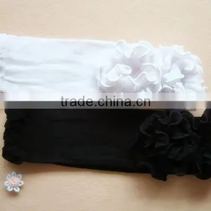 Plain Cotton Baby Leg Warmers With Ruffle Girls Winter Clothing Ruffle Leggings thumbnail-4