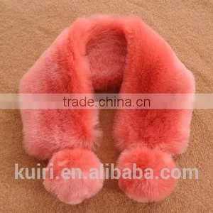 2016 Autumn and Winter Women's Faux Fur Collar Female Winter Faux Rex Rabbit Fur Scarf Thermal Muffler Thicken Warm Scarf thumbnail-3