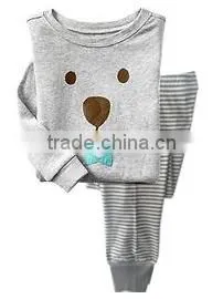 S32668W Latest European Style Kids Print Design Pajamas Set Cotton Kids Sleepwear thumbnail-1