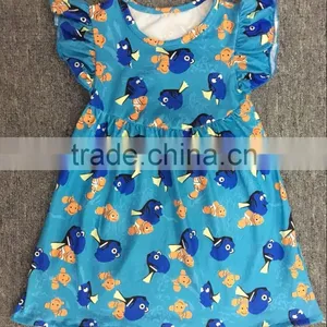 Low Price Elegant Patterns Beautiful Flaky Print Girl Dress Names With Pictures thumbnail-3