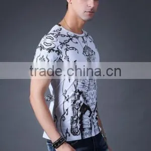 2016 Trendy Mens Cotton t Shirt Custom Fashion t Shirt thumbnail-2