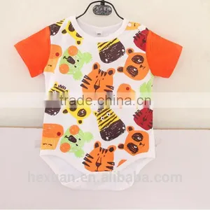 Animal Short Sleeves Baby Romper thumbnail-2