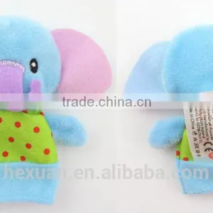 New Design Funny Animal Cartoon Mouse Plush Finger Puppet Customized Stuffed thumbnail-3