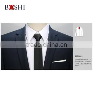 Bespoke China Men Suit Factory For Mens Men Navy Blue Slim Cut Business Suit thumbnail-4