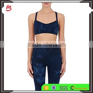 Summer Womens Sexy Yoga Sports Wear Legging Running Gym Soft Top Trousers Pants 2pcs thumbnail-1