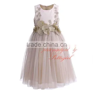 Gold Flower Girl Dresses Girls Gowns thumbnail-1