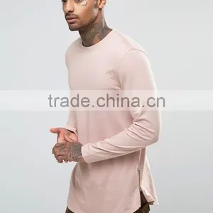 Guangzhou Shandao OEM Wholesaler Casual Summer Plain Dyed 200g 80% Cotton 20% Polyester Custom Long T Shirts thumbnail-2