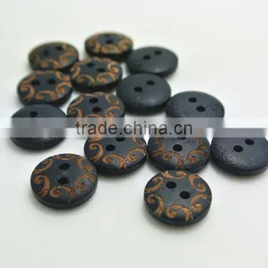 Monopoly Dark Blue Floral Button Clasp Two Sides Shirt Button Cufflinks Accessories thumbnail-1