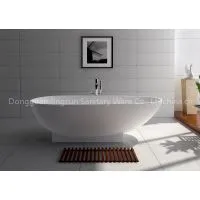 Oval Artificial Stone Bathtub thumbnail-1