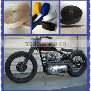 High Temperature Woven Fiberglass Anti-corrosion Exhaust Pipe Wrap Tape thumbnail-1