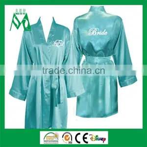 Kimono Silk Satin Bridesmaid Robe Sleepwear for Women thumbnail-1