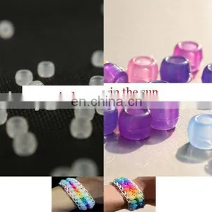 250 Solar UV Pony Beads Color Changing Beads DIY Rubber Bands Bracelet thumbnail-1