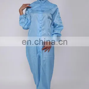 High Quality Wholesale Antistatic Coverall Cleanroom Coverall Dust Free Coverall thumbnail-1