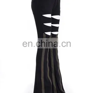 Steampunk Military Style Stretchy Natural Cotton Trousers thumbnail-3