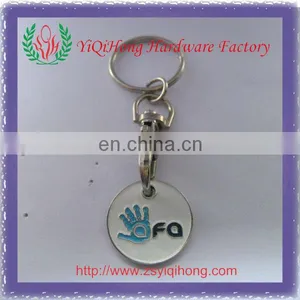 Supermarket Metal Shopping Coins With Keychains thumbnail-1