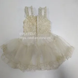 Frida White Lace Dress for 18 Inch Vinyl Collectable Doll Accessories thumbnail-1