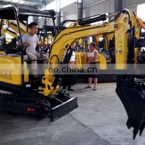 2.2 Ton Mini Crawler Excavator With Steel Track or Rubber for Sale Cheap Price thumbnail-1