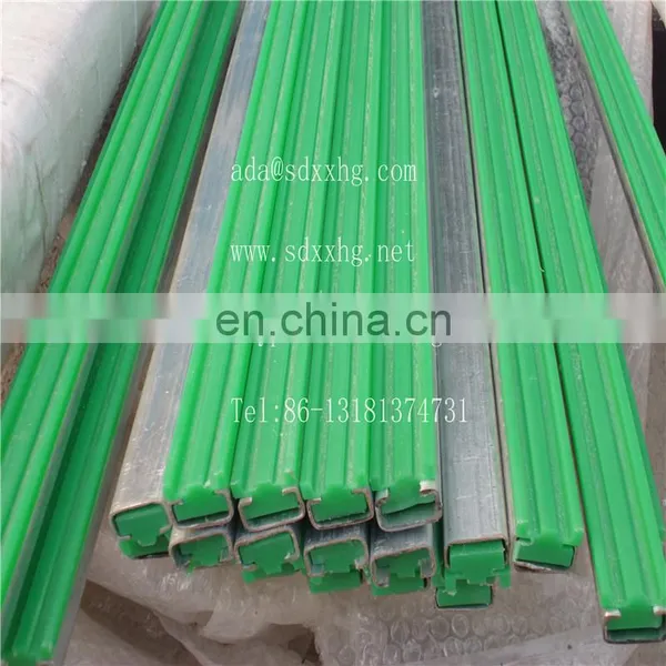 Green Uhmw pe Guide/ Wear Resistance Uhmw Guide Rail /high Density Polyethylene Plastic Sheets photo-2