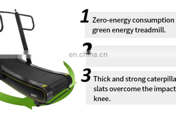 Steel Self-generating Non Motorized Commercial Treadmill/Running Machine/Home Use Gym Equipment photo-4
