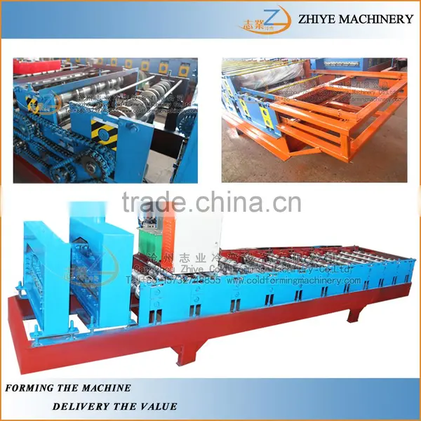 Color Coated Steel Roof Glazed Iron Roofing Tiles Making Machine photo-2