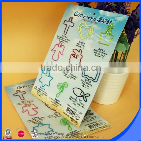 Popular 4C Backer Card Package Assorted Shape Plastic Paper Cilp photo-3