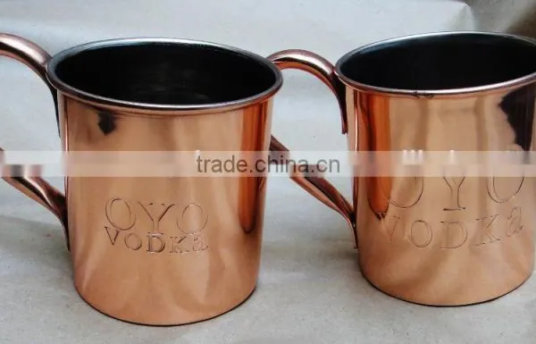 Easy Carry Double Wall Stainless Steel Copper Beer Mug For Beer