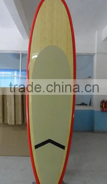 Round Nose Deck&bottom Bamboo SUP Paddle photo-2
