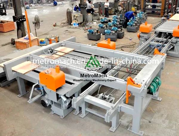 Automatic Woodworking Plywood Panel Adjustable Edge Trimming Cutting Saw