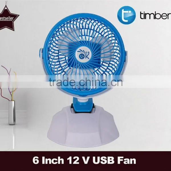 4 Watts Cooling Charger Clip Fan / 12 Volt Car USB Fan photo-4