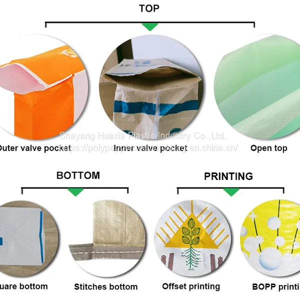 Industrial 2Ply 3Ply Block Bottom Valve Paper Sack 25Kg 50Kg Cement Packaging Kraft Paper Bag photo-5