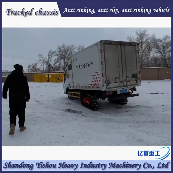 Truck Modification With Rubber Tracks, Half Chain Tracks, Snow Anti-skid and Anti Sinking Features photo-5