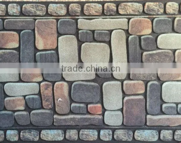 Pebble Beach100% Recycled Flocking Fiber Rubber Flooring Area Rugs